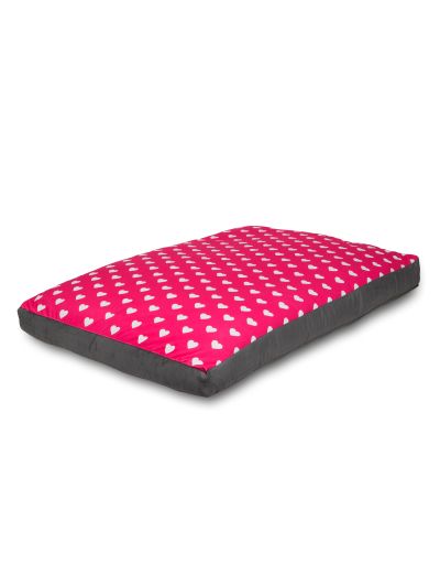 Pink Hearts Dog Bed